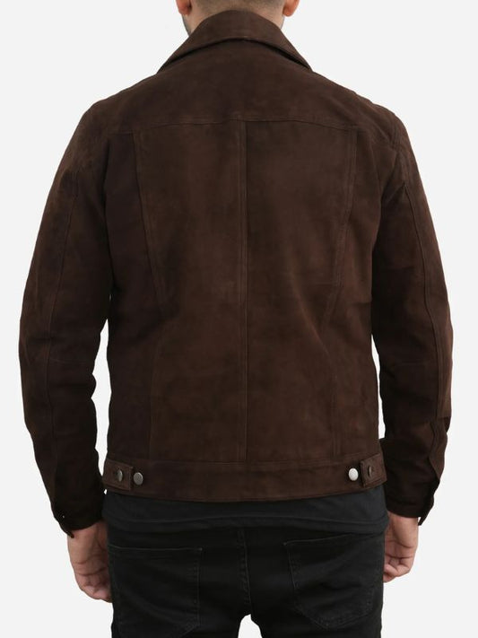 Outerwear Trends Alexander Dark Brown Suede Leather Jacket