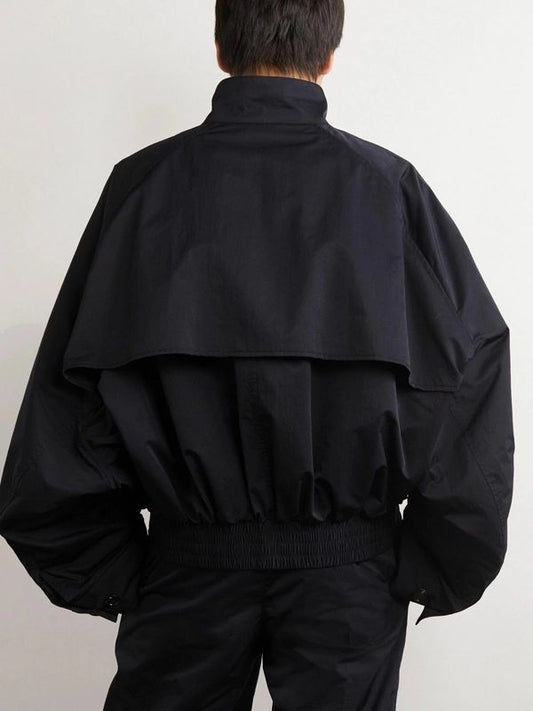 Outerwear Trends Bottega Veneta Shell Bomber Jacket Black