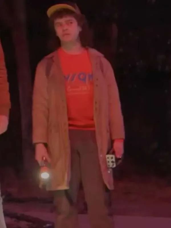 Outerwear Trends Dustin Henderson Stranger Things S05 Brown Jacket
