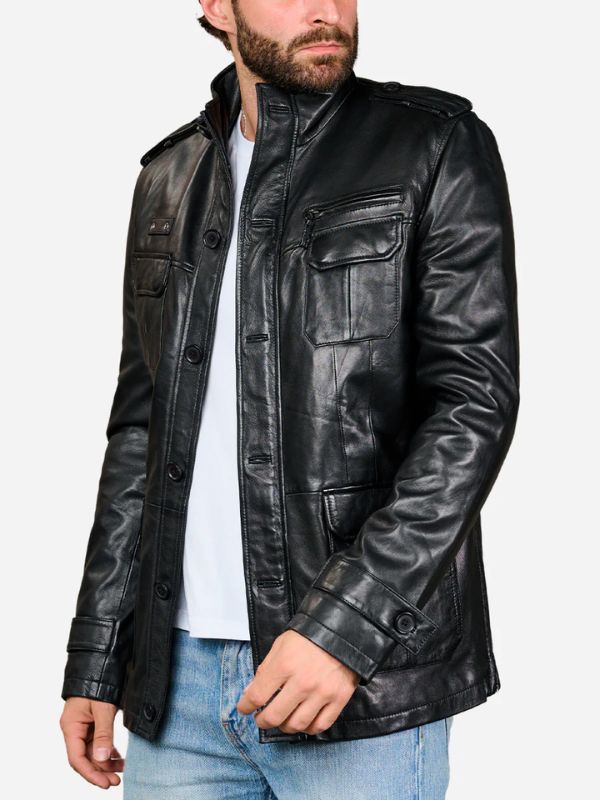 Outerwear Trends Dylan Black Sheepskin Leather Jacket