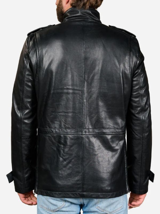 Outerwear Trends Dylan Black Sheepskin Leather Jacket