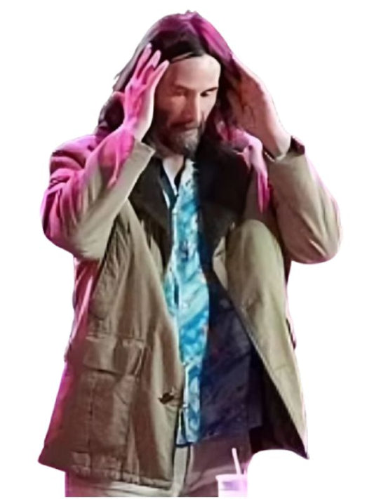 Outerwear Trends Good Fortune Keanu Reeves Shearling Coat
