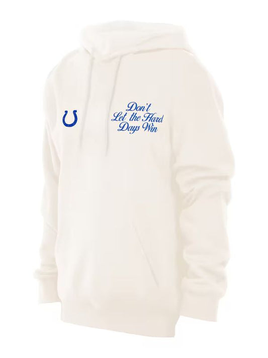 Outerwear Trends Indianapolis Colts Kicking The Stigma White Hoodie