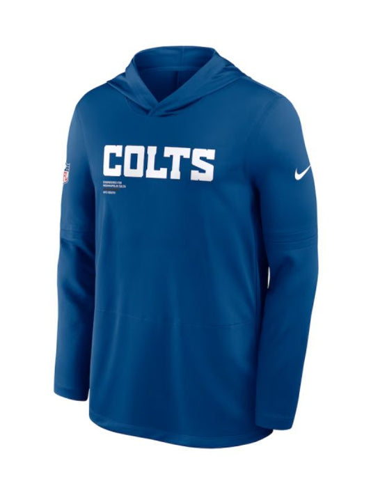 Outerwear Trends Indianapolis Colts Sideline Performance Long Sleeve Hoodie T-Shirt