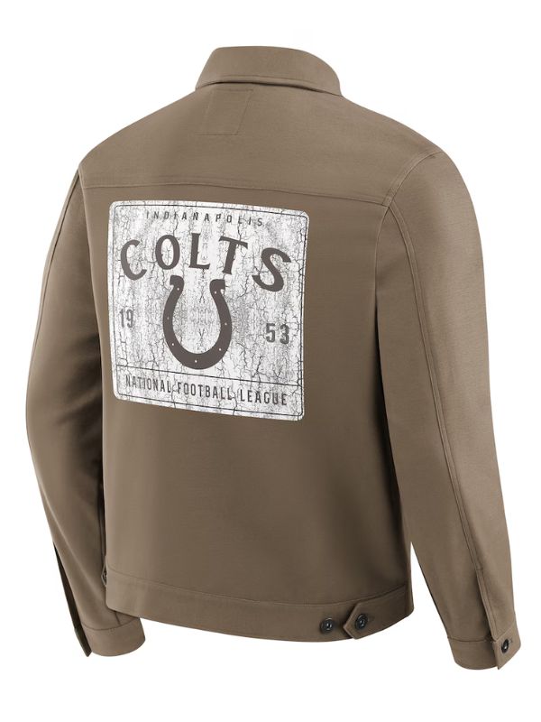 Outerwear Trends Indianapolis Colts Trucker Full-Button Jacket