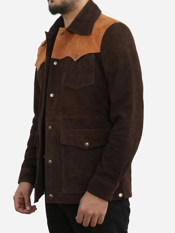 Outerwear Trends Jonathan Brown Suede Cowboy Leather Jacket
