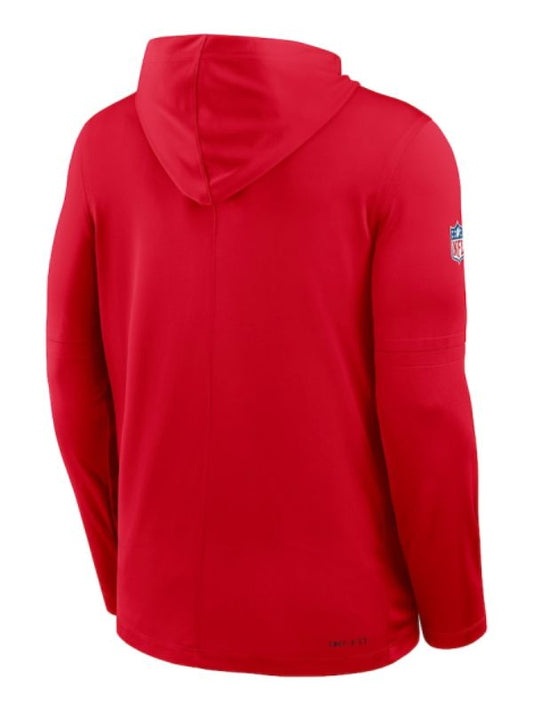 Outerwear Trends Kansas City Chiefs Sideline Performance Long Sleeve Hoodie T-Shirt