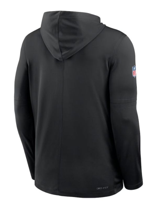 Outerwear Trends Las Vegas Raiders Sideline Performance Long Sleeve Hoodie T Shirt