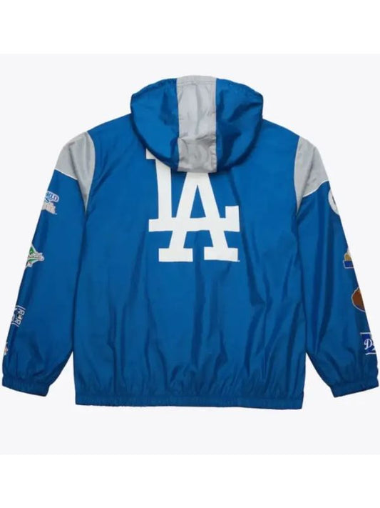 Outerwear Trends Los Angeles Dodgers Anorak Half-Zip Windbreaker Jacket