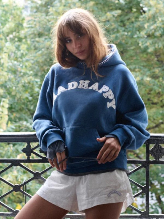 Outerwear Trends Madhappy Blue Ditsy Cooper Fleece Hoodie