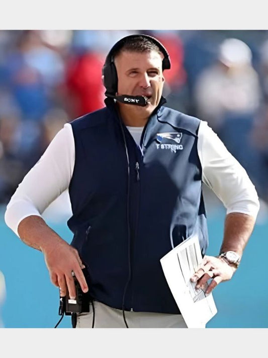 Outerwear Trends Mike Vrabel New England Patriots 2025 Vest