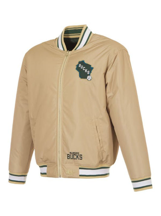 Outerwear Trends Milwaukee Bucks JH Design Reversible Jacket