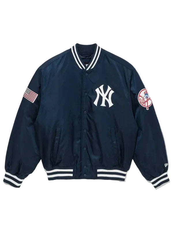 New York Yankees MLB Navy Stadium Jacket – Outerwear Trends