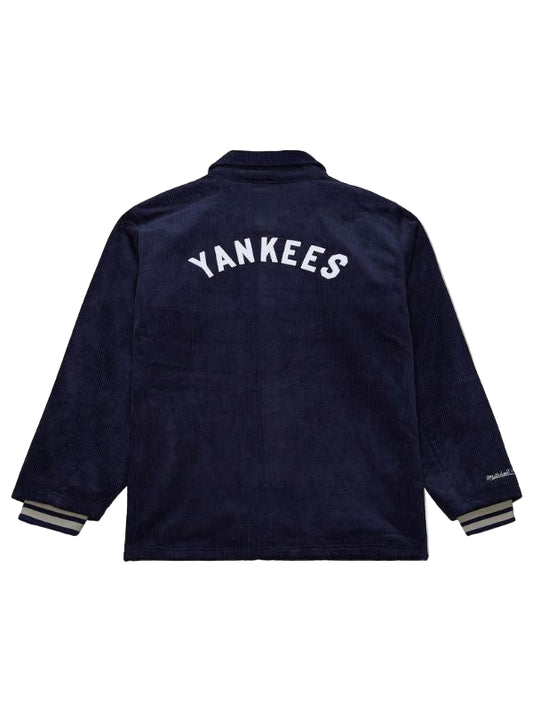 Outerwear Trends New York Yankees Off the Bus Navy Blue Corduroy Jacket