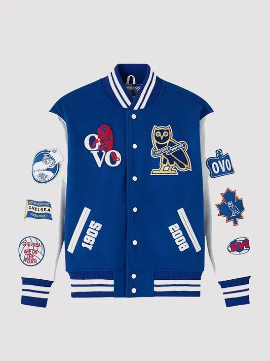 Outerwear Trends OVO X Chelsea Fc Varsity Jacket