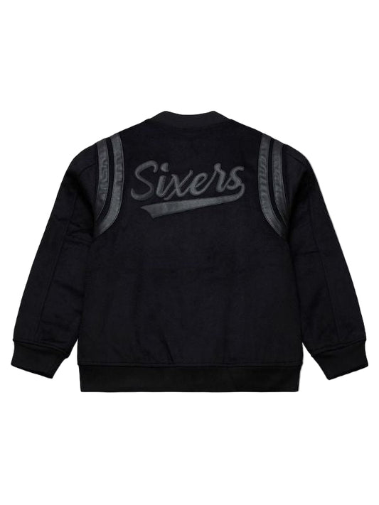 Outerwear Trends Philadelphia 76ers Walk the Tunnel Varsity Jacket
