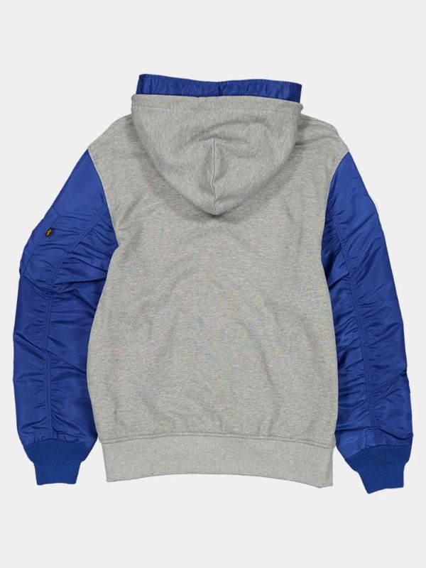 Outerwear Trends Philadelphia 76ers X Alpha X New Era MA- 1 Zip Up Hoodie