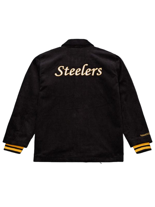 Outerwear Trends Pittsburgh Steelers Off the Bus Black Corduroy Jacket
