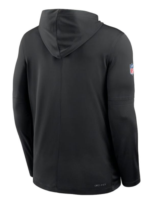 Outerwear Trends Pittsburgh Steelers Sideline Performance Long Sleeve Hoodie T-Shirt