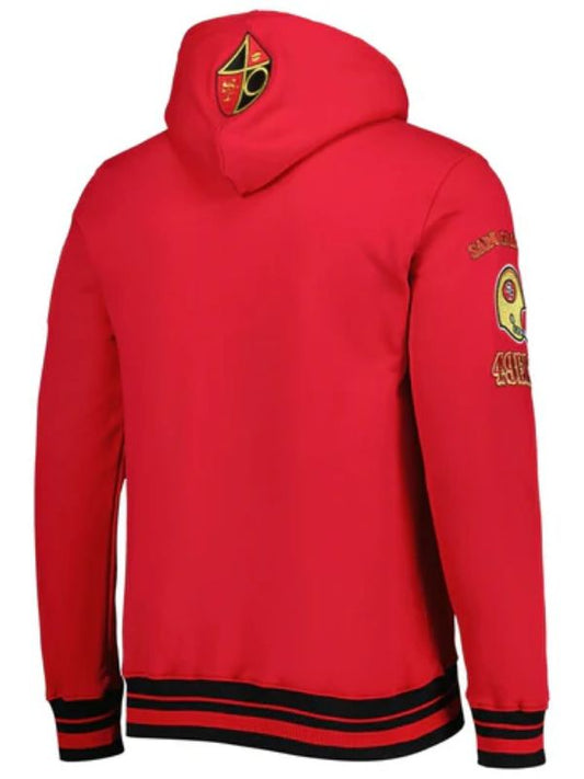 Outerwear Trends San Francisco 49ers Retro Fleece Pullover Hoodie