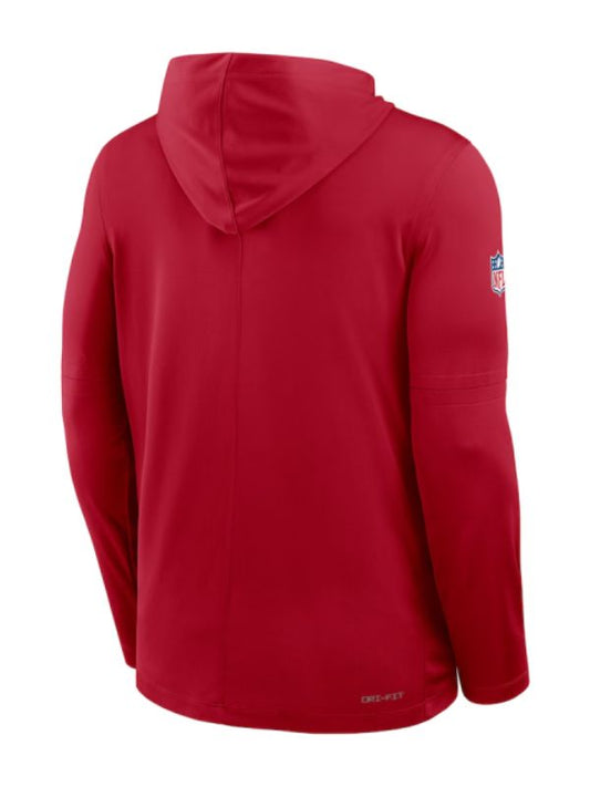 Outerwear Trends San Francisco 49ers Sideline Performance Long Sleeve Hoodie T-Shirt