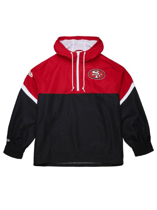 Outerwear Trends San Francisco 49ers Tie Breaker Anorak Half-Zip Jacket