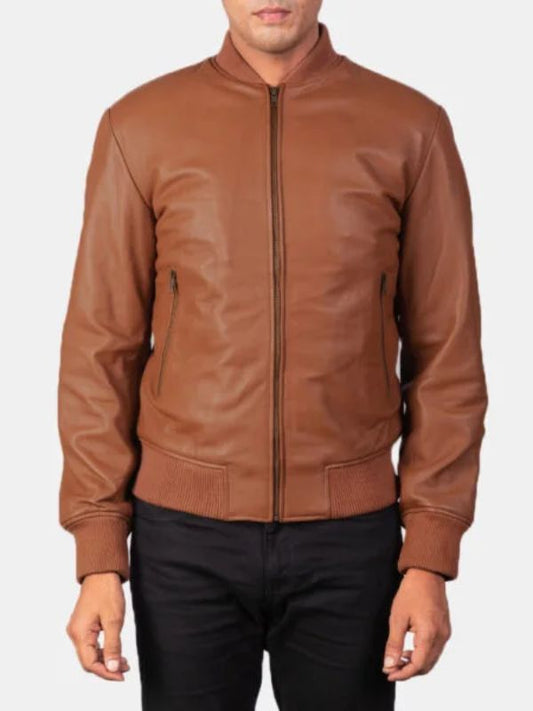 Outerwear Trends Shane Brown Leather Bomber Jacket