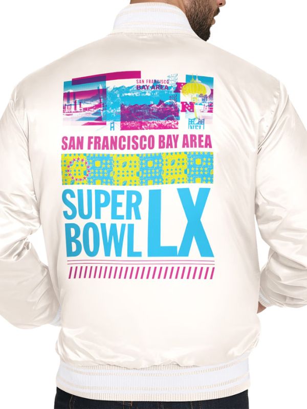 Outerwear Trends Starter Super Bowl LX Bay Area Bash Satin Jacket