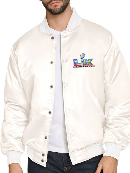 Outerwear Trends Starter Super Bowl LX Bay Area Bash Satin Jacket