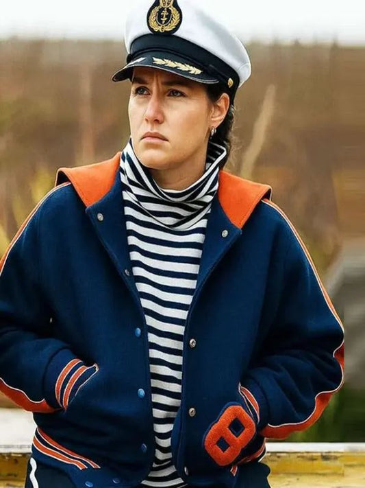 Outerwear Trends Such Brave Girls S02 Lizzie Davidson Blue Varsity Jacket