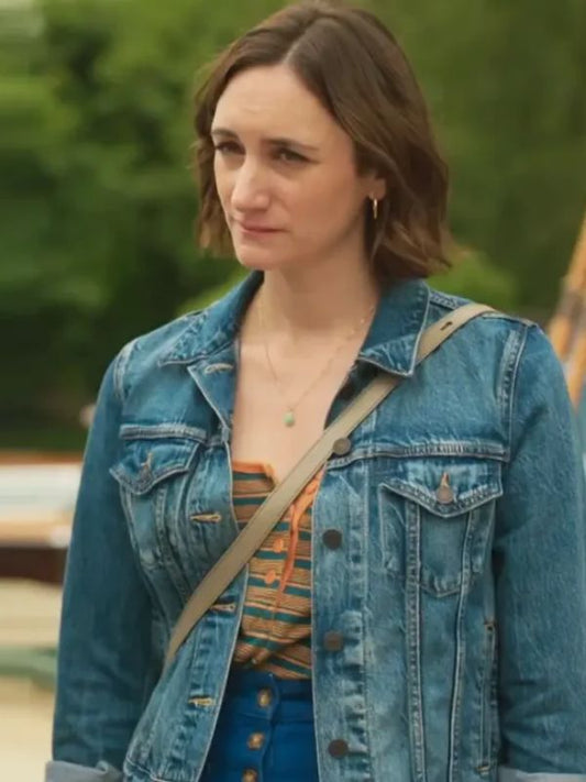 Outerwear Trends The Marlow Murder Club S02 Cara Horgan Denim Jacket