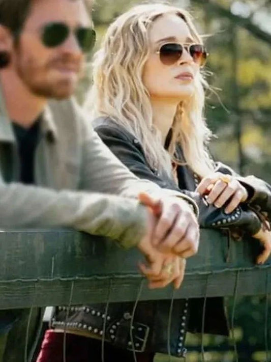 Outerwear Trends Tulsa King S03 Cleo Montague Leather Jacket