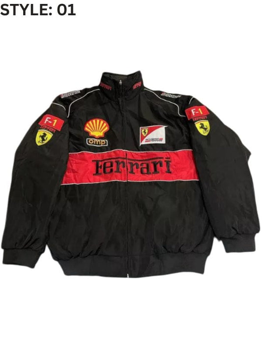 Outerwear Trends Vintage Ferrari Racing F1 Jacket