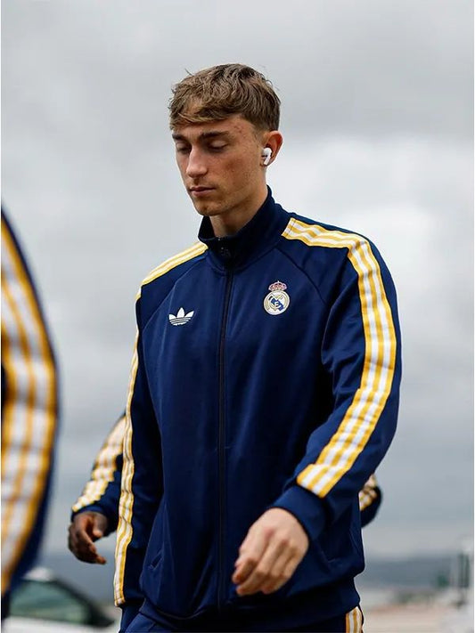 Adidas Real Madrid 2025/26 Navy Blue Track Jacket Unisex
