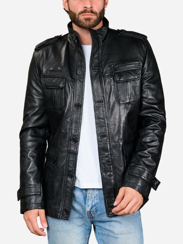 80's Leather Biker Jacket