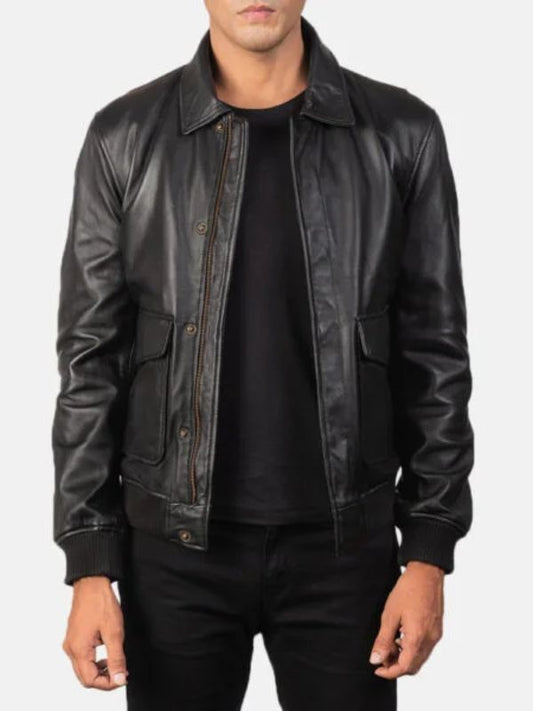 Black A2 Leather Jackets For Men & Women