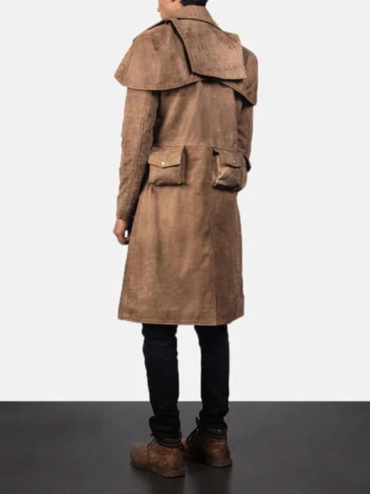 Brown Leather Duster