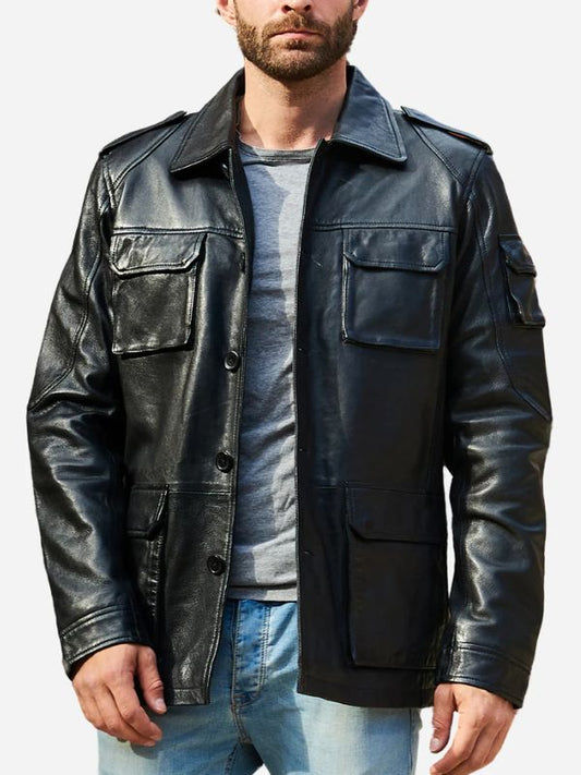 Cityscape Charisma Vintage Brown Men's Suede Leather Jacket