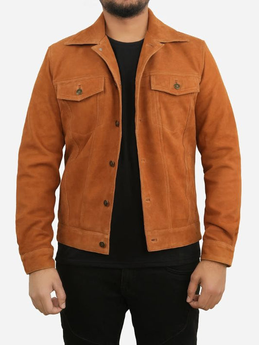 Classic Suede Trucker Jacket