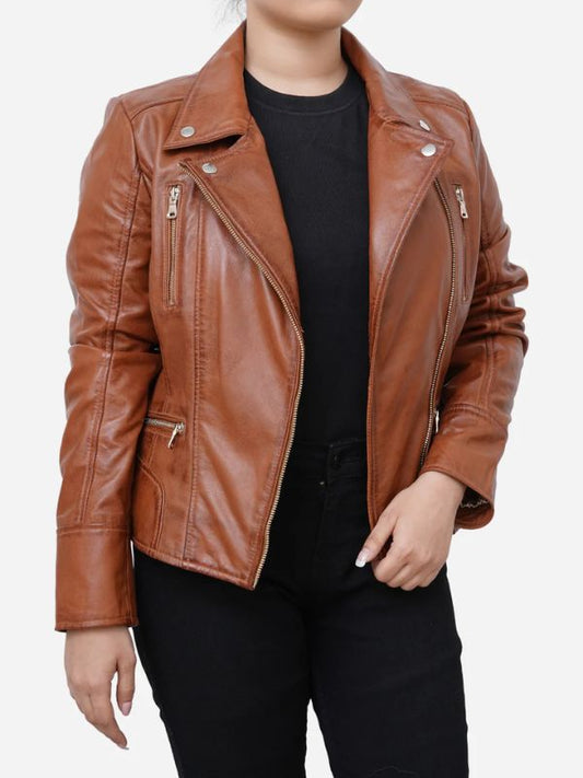 Hazel Biker Leather Jacket