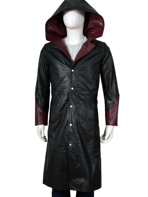 Leather Trench Coat Mens