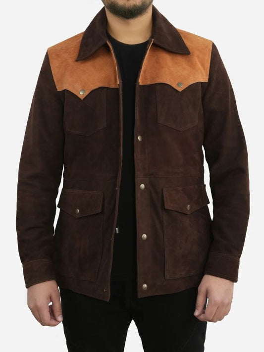 Men's Traditional Cowboy Western Leather Jacket