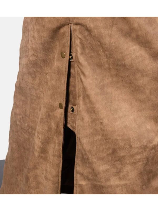 Maverick Brown Leather Duster