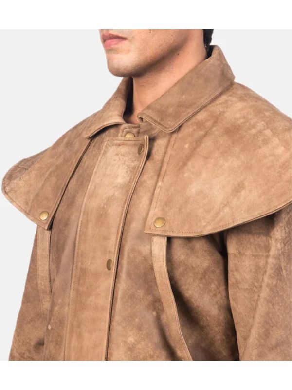 Maverick Brown Leather Duster
