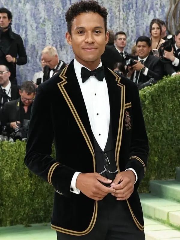 Jaafar Jackson Met Gala 2026 Black and Gold Polo Ralph Lauren Tuxedo