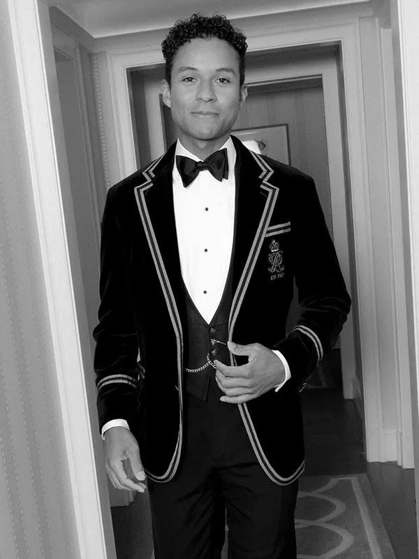 Jaafar Jackson Met Gala 2026 Black and Gold Polo Ralph Lauren Tuxedo