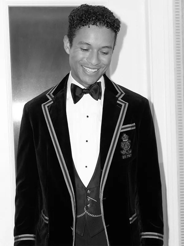 Jaafar Jackson Met Gala 2026 Black and Gold Polo Ralph Lauren Tuxedo