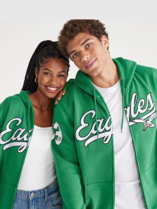 Outerwear Trends Aeropostale Eagles Script Full-Zip Hoodie