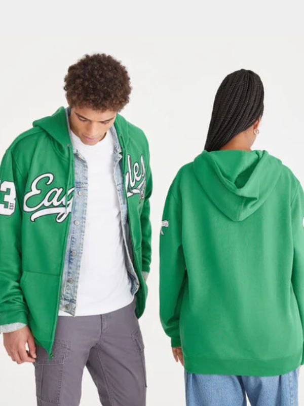 Outerwear Trends Aeropostale Eagles Script Full-Zip Hoodie