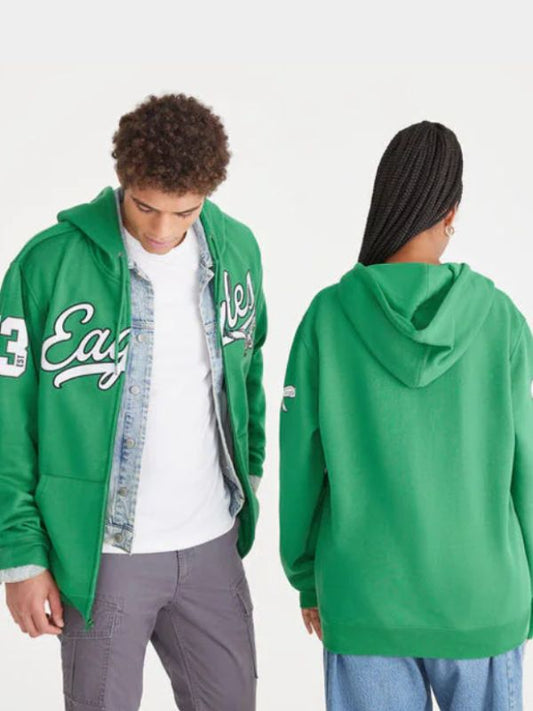 Outerwear Trends Aeropostale Eagles Script Full-Zip Hoodie